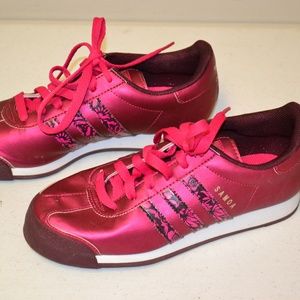 Women's Adidas Samoa Hot Red Pink Sz 6.5